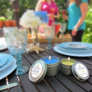 This image portrays Lita's Natural Insect Repellent Candles by Scuba Show | June 1 & 2, 2024.