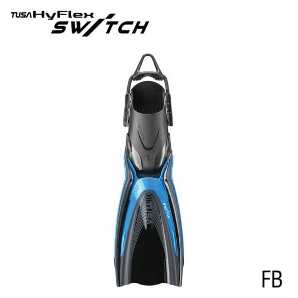 This image portrays TUSA SF0104 HyFlex SWITCH Fins by Scuba Show | June 3 & 4, 2023.