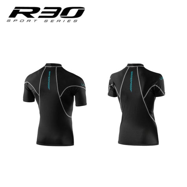 This image portrays Waterproof R30 Rashguards by Scuba Show | June 1 & 2, 2024.