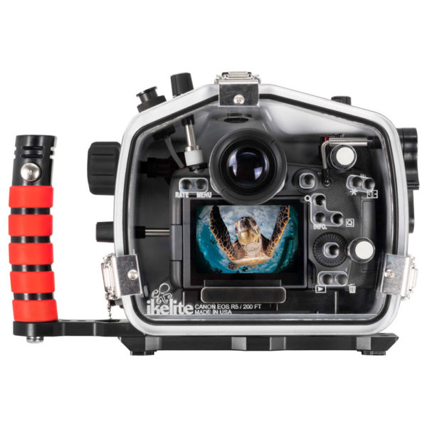 This image portrays Ikelite Underwater Systems - Housing for Canon EOS R5 Mirrorless Digital Camera by Scuba Show | June 3 & 4, 2023.