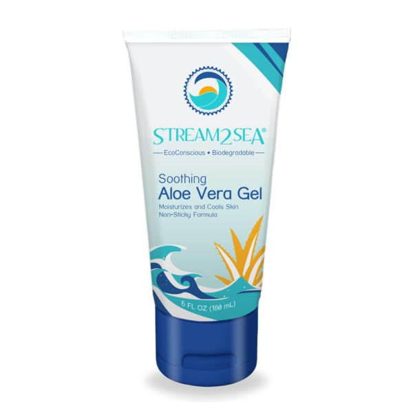 This image portrays Stream2Sea - Soothing Aloe Vera Gel by Scuba Show | June 3 & 4, 2023.