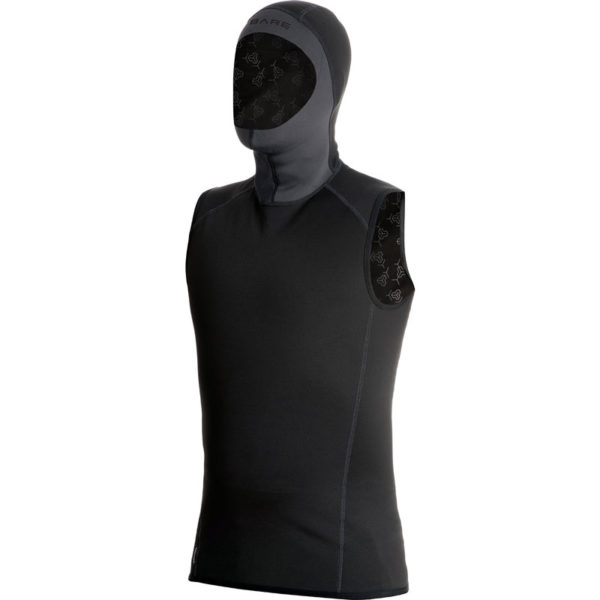 This image portrays BARE Sports - ExoWear Hooded Vest by Scuba Show | June 1 & 2, 2024.