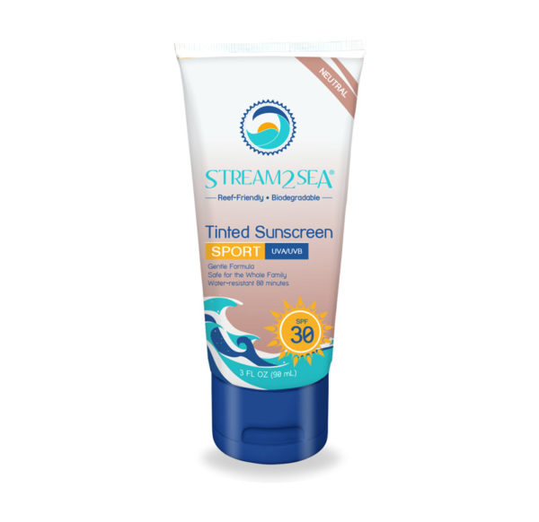 This image portrays Stream2Sea - Tinted Mineral Sunscreen SPF 30 by Scuba Show | June 3 & 4, 2023.