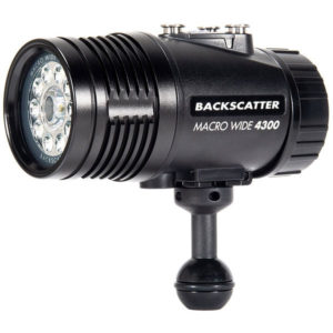 This image portrays Backscatter Macro Wide 4300 Underwater Video Light MW-4300 by Scuba Show | June 1 & 2, 2024.