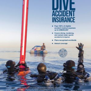 This image portrays Divers Alert Network DAN Dive Accident Insurance by Scuba Show | June 1 & 2, 2024.