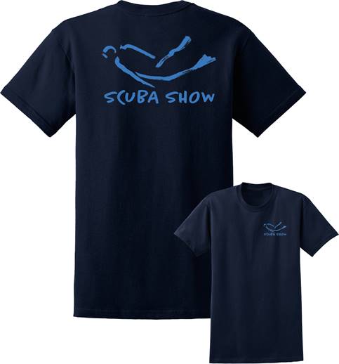 This image portrays Scuba Show Shirt by Scuba Show | June 1 & 2, 2024.
