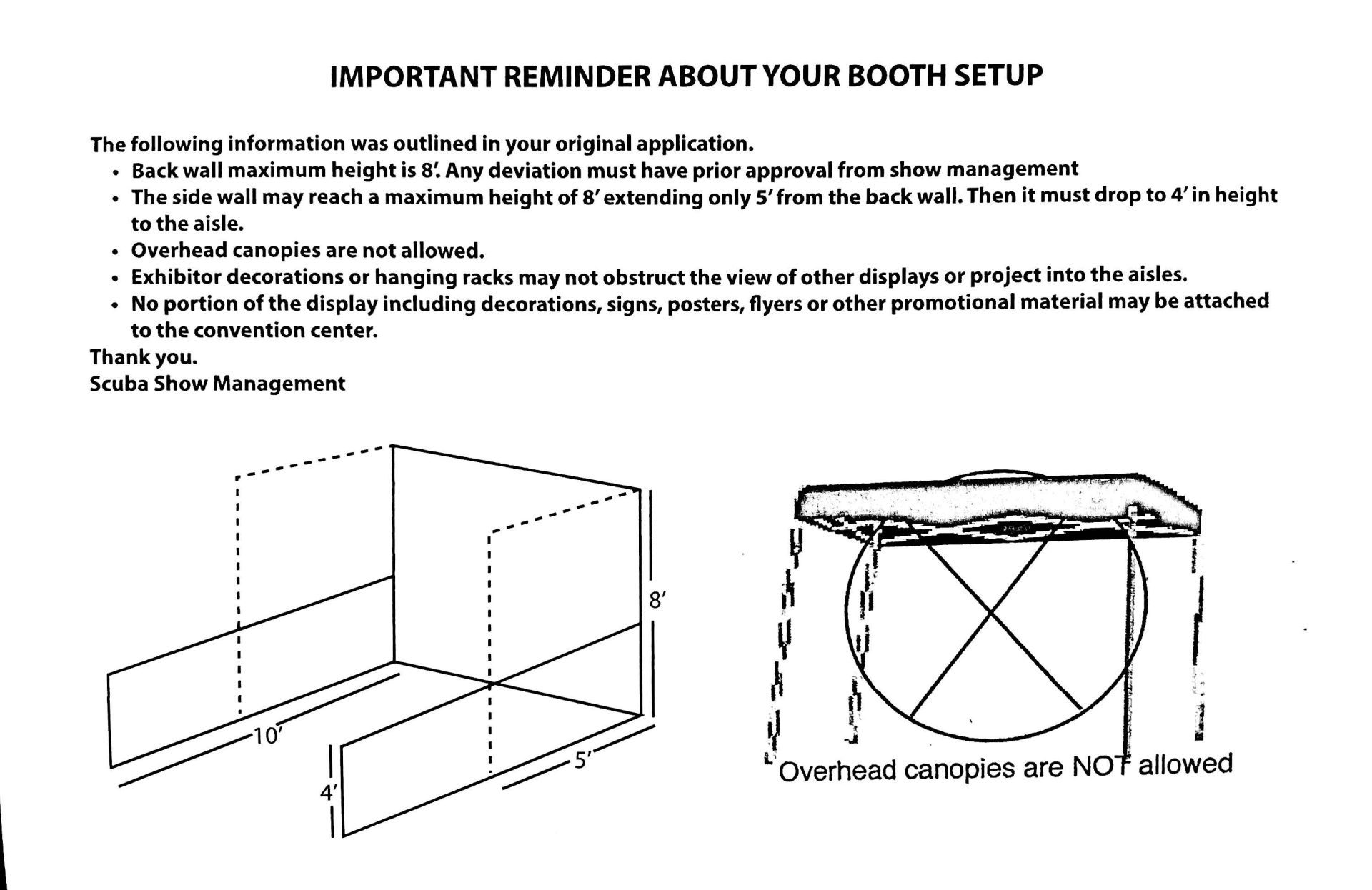 Booth Diagram