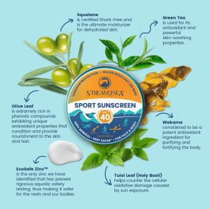 This image portrays Stream2Sea Sport Zinc Balm SPF40 by Scuba Show | May 31 & June 1, 2025.