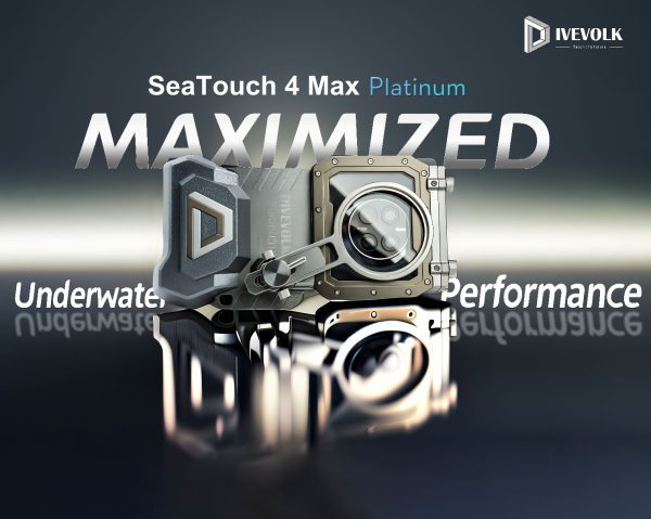 This image portrays DIVEVOLK SeaTouch 4 Max Underwater Touchscreen Smartphone Housing by Scuba Show | May 31 & June 1, 2025.